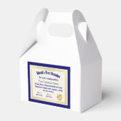 Modern Funny World's beste opa-certificaat Bedankdoosjes (Achterkant)