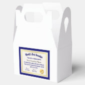 Modern Funny World's beste opa-certificaat Bedankdoosjes (Geopend)