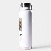 Modern Funtie Auntie Foto Waterfles (Achterkant)