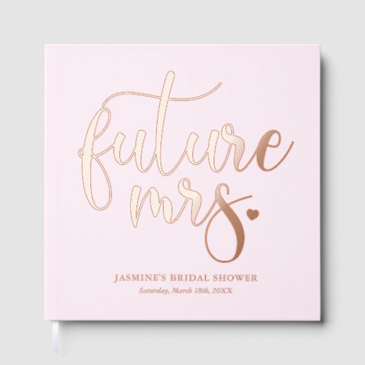 Modern Future Mrs. Vrijgezellenfeest Gastenboek (Voorkant)