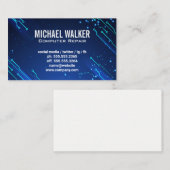 modern futuristisch | Technische ondersteuning Visitekaartje (Voorkant / Achterkant)