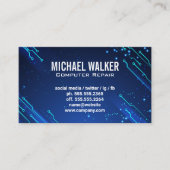 modern futuristisch | Technische ondersteuning Visitekaartje (Voorkant)