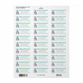 Modern gaat naar de Chapel Wedding Labels (Full Sheet)