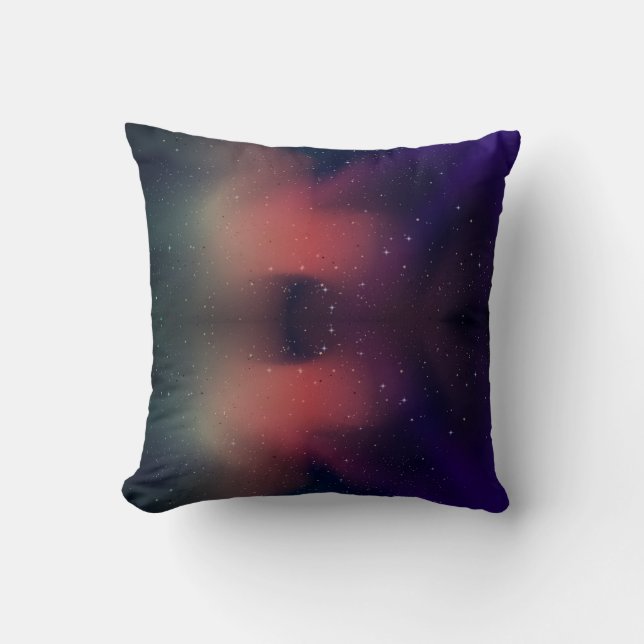 Modern Galaxy Night Sky Kussen (Voorkant)