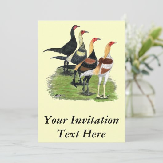 Modern Game Quartet Kaart (Staand voorkant)