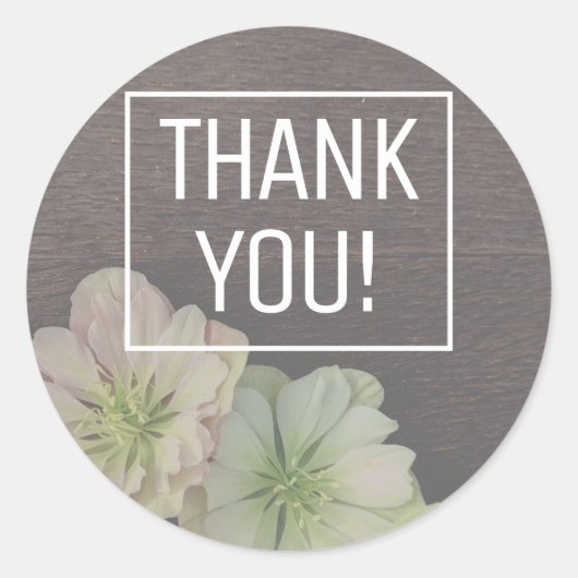 MODERN Garden Hellebore Favor Sticker (Voorkant)