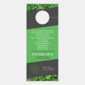 Modern Gardener Landscaping Shrub Logo Donkergrijs (Achterkant)