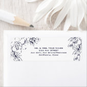 Modern, Gardenia, Navy en Blush, bruiloft Etiket (Insitu)