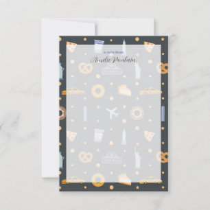 Modern Gary NYC-thema patroon gepersonaliseerde na Bedankkaart