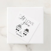 Modern Gay Wedding Bedankjes Labels (In situ)