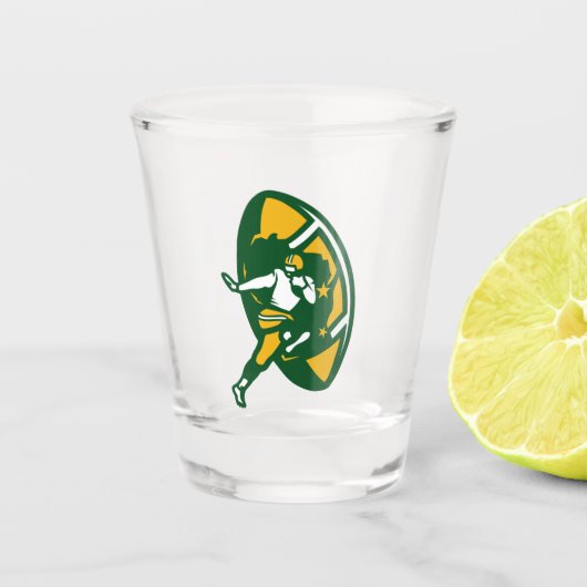 Modern  GB-Football Shot Glas (Voorkant)