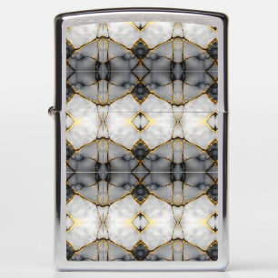 Modern gebarsten goud Wit & zwart marmer