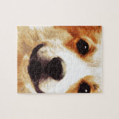 modern geblazen Welsh Corgi Legpuzzel (Horizontaal)