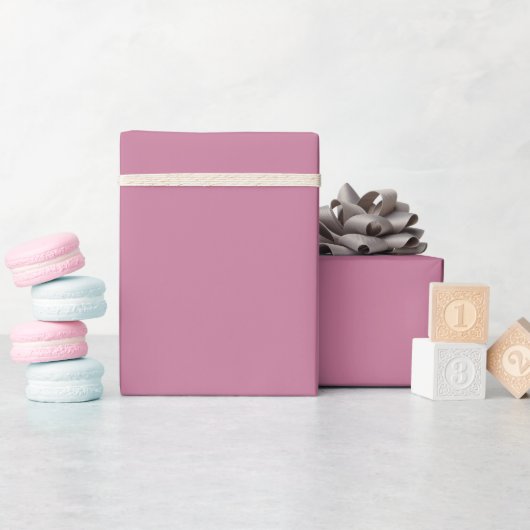 Modern gedempt roze Mauve - inpakpapier Roll (Baby Shower)