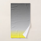 modern geel grijs ombré bad handdoek (Handdoek)