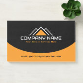 Modern Geel Huis Logo Dak Constructie Post-it® Notes (Kantoor)