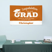 Modern Gefeliciteerd Afstudeerder White over verbr Spandoek (Beurs)