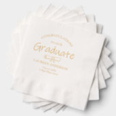 Modern Gefeliciteerd Afstuderen Folie Servetten (Insitu (Gestapeld))