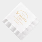 Modern Gefeliciteerd Afstuderen Folie Servetten (Rechts)