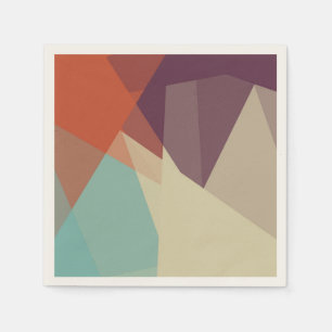 Modern gekleurd geometrisch patroon voor mozaïek # servet