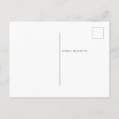 Modern geloven dat de naam van een script blauw ke briefkaart (Achterkant)