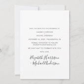 Modern gelukkig ooit na foto save the date (Achterkant)