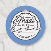 Modern gemaakt met Love Circle Label Labels (Achterkant)