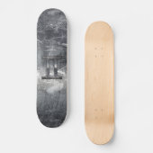 Modern Gemini Zodiac Sign Grunge Distress Style Skateboard (Voorkant)