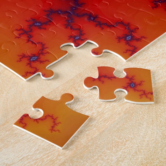 Modern Geode Jigzaag Puzzle Legpuzzel (Zijkant)
