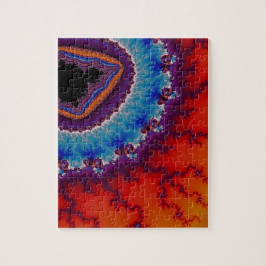 Modern Geode Jigzaag Puzzle Legpuzzel (Verticaal)