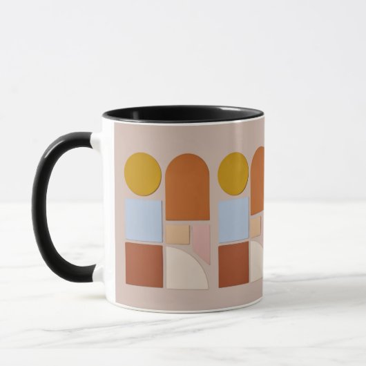 Modern Geometric Abstract Coffee Mug (Gauche)