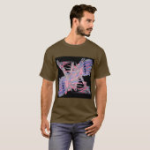Modern Geometric Abstract Men’s Art Tee T-shirt (Voorkant volledig)