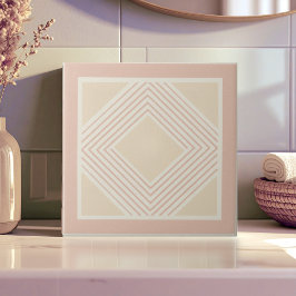 Modern Geometric Abstract Pat#11 Rose Gold ID1192 Tegeltje