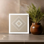 Modern Geometric Abstract Pat#12 Camel ID1192 Tegeltje