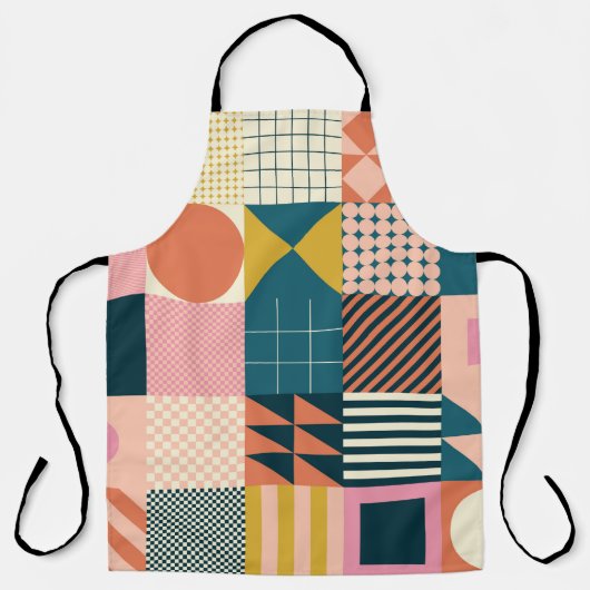 Modern geometric abstract pattern design with simp schort (Voorkant)