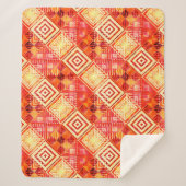 Modern Geometric Abstract Pattern Sherpa Deken (Voorkant)