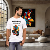 Modern Geometric Art – Abstract Intelligent Humor T-shirt