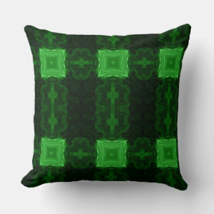 Modern Geometric Art Emerald Green Sierkussen