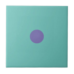 Modern Geometric Art Paars Violet Dot Turquoise Tegeltje