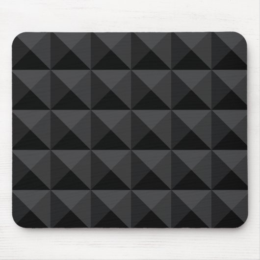 Modern Geometric Black Square Pattern Muismat (Voorkant)