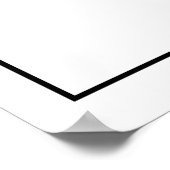 Modern Geometric Black & White Mandala Poster (Hoek)