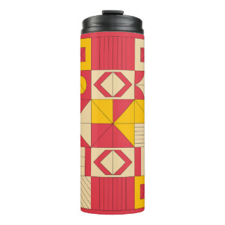 Modern Geometric Blocks Pattern Design Thermosbeker