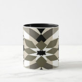 Modern Geometric Coffee Mug | Neutral Earth Tone A (Centre)