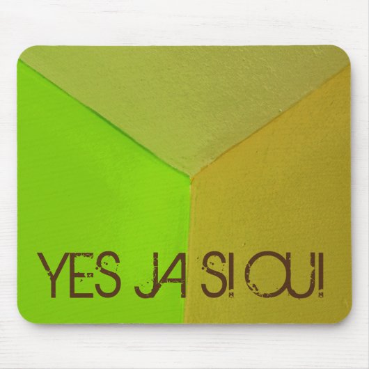 Modern Geometric Configurative Photo with any Text Muismat (Voorkant)