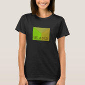 Modern Geometric Configurative Photo with any Text T-shirt (Voorkant)