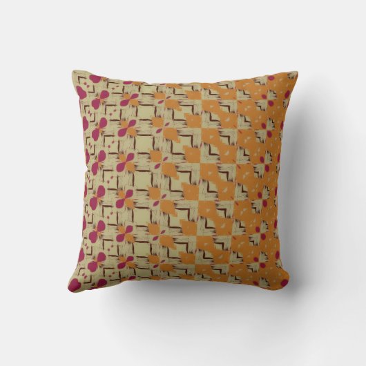 Modern geometric design throw pillow kussen (Achterkant)