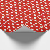 Modern Geometric, Diamonds - Donkerrood Cadeaupapier (Hoek)