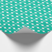 Modern Geometric, Diamonds - Turquoise Cadeaupapier (Hoek)