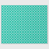 Modern Geometric, Diamonds - Turquoise Cadeaupapier (Vlak)