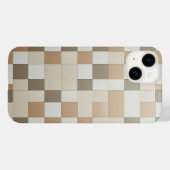 Modern Geometric Earth Tones Tile Pattern - Minima Case-Mate iPhone Case (Achterkant (horizontaal))